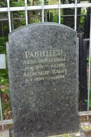 Рабитнер Анна Исааковна, Москва, Востряковское кладбище